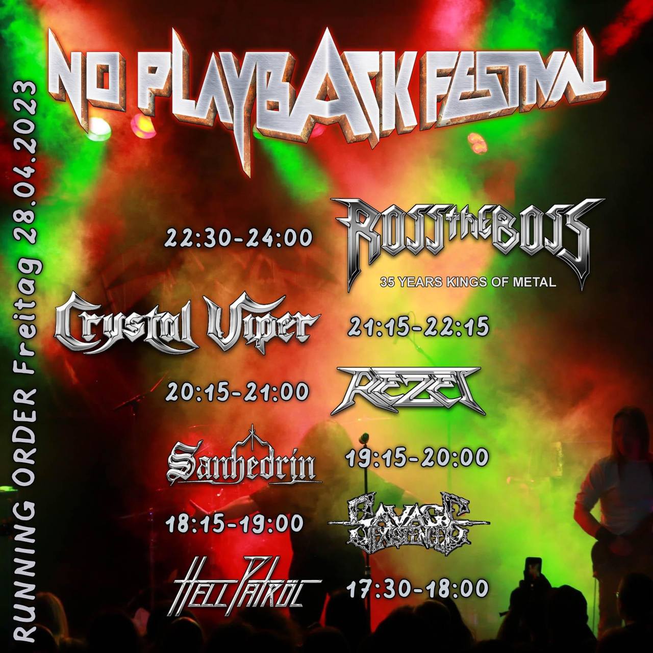 Running Order Freitag