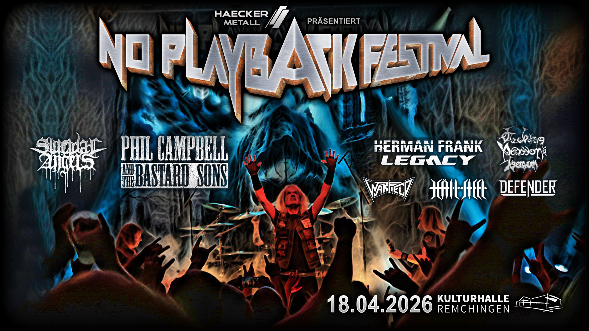 Poster No Playback Festival quer